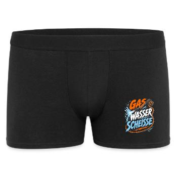 Gas Wasser Scheiße Klempner - Männer Boxer Shorts - Schwarz - Vorne