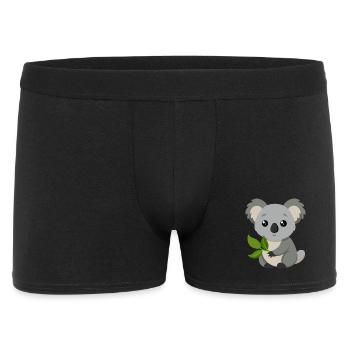 Baby-Koala - Männer Boxer Shorts - Schwarz - Vorne