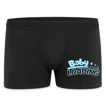 Baby Loading Logo in Sky Blue - Männer Boxer Shorts - Schwarz - Vorne