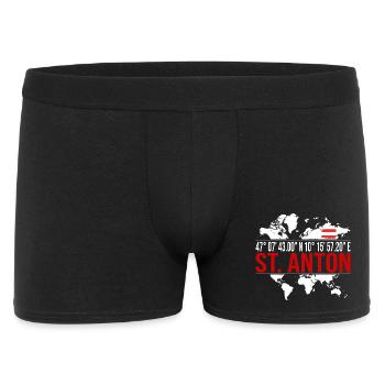 St. Anton - Männer Boxer Shorts - Schwarz - Vorne