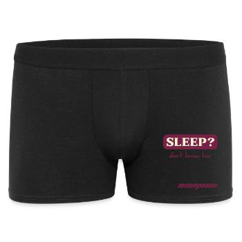 Frauen Schlaf in den Wechseljahren - Männer Boxer Shorts - Schwarz - Vorne