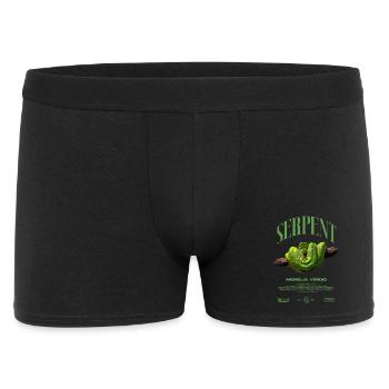 Green Tree Python Modern Reptile Keeper Streetwear - Männer Boxer Shorts - Schwarz - Vorne