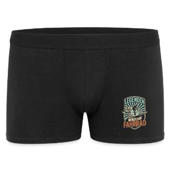 Legenden Altern Nicht Sie Fahren Fahrrad Rennrad - Männer Boxer Shorts - Schwarz - Vorne