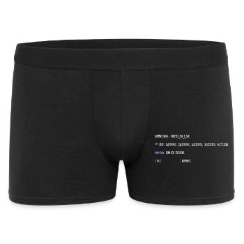 Lustiger Programmierer Spruch New Gen Same Old Pro - Männer Boxer Shorts - Schwarz - Vorne