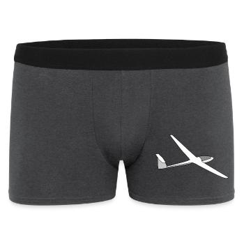 segelflieger - Männer Boxer Shorts - Anthrazit - Vorne