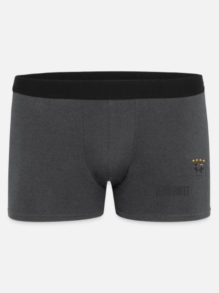 JGA - Trikot - Bald verheiratet - Dunkle Schrift - Männer Boxer Shorts - Anthrazit