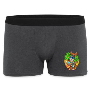 Lustige Esel Cartoon Sommer Strand Sonnenbrille - Männer Boxer Shorts - Anthrazit - Vorne