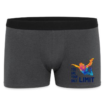 Skydive Fallschirmspringer Skydiver Freifall - Männer Boxer Shorts - Anthrazit - Vorne