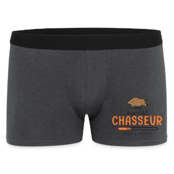Bientôt Chasseur Body Bébé Cadeau Papa Chasse - Boxer Homme - charbon - Devant