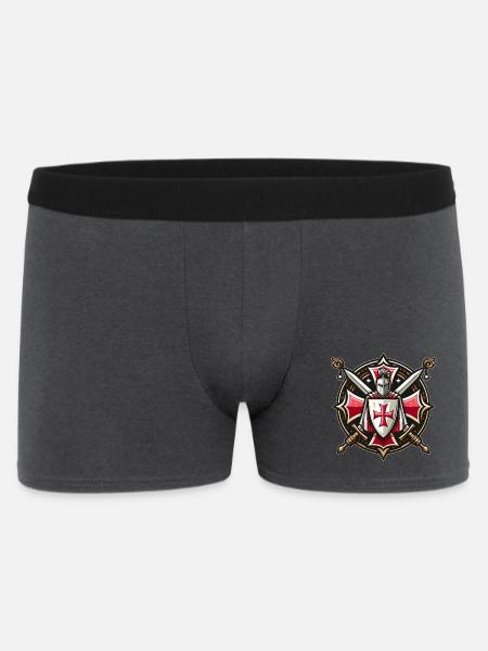 Knights templar - Men's Boxer Shorts - charcoal grey