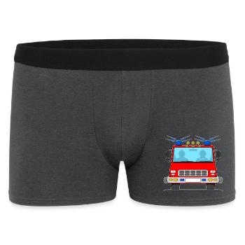 Camion de pompiers sans lettrage - Boxer Homme - charbon - Devant