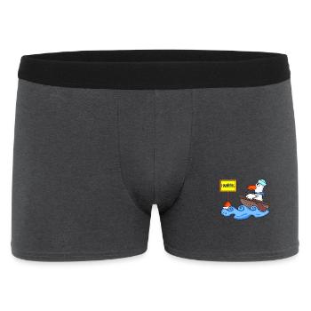 Hamburg Seemann Möwe Seemöwe Boot Kapitän Meer - Männer Boxer Shorts - Anthrazit - Vorne