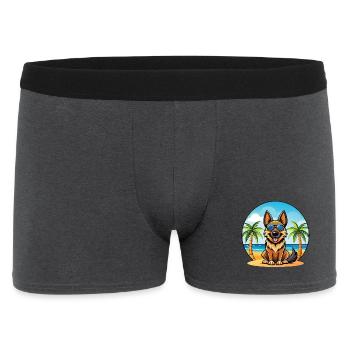 German Sheeppoodle Dog Breed Cartoon Sunglasses - Men's Boxer Shorts - charcoal grey - Front