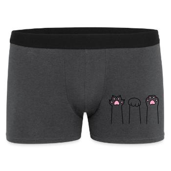 Ciseaux Pierre Papier Patte Patte Jeu Patte Cat Pattes - Boxer Homme - charbon - Devant