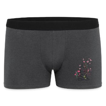 A fleurs de peau - Boxer Homme - charbon - Devant