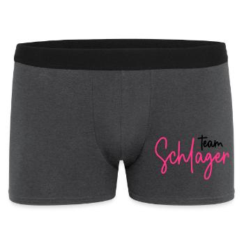Team Schlager - Schlagerparty - Schlagermusik - Männer Boxer Shorts - Anthrazit - Vorne