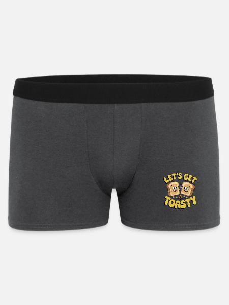Lass uns warm werden - Männer Boxer Shorts - Anthrazit