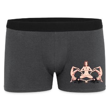 Yoga Erotic Naked Women Naked Yoga Yogi - Men's Boxer Shorts - charcoal grey - Front