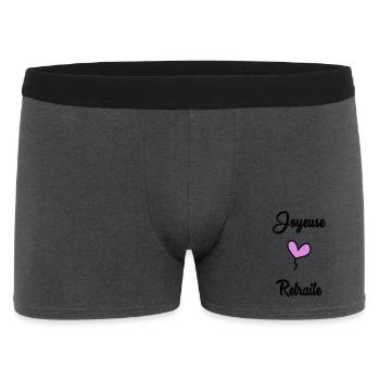 RUHESTAND. RUHESTAND. PENSIONIERT. RUHESTAND - Männer Boxer Shorts - Anthrazit - Vorne