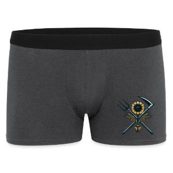Agriculture Logo - Men's Boxer Shorts - charcoal grey - Front