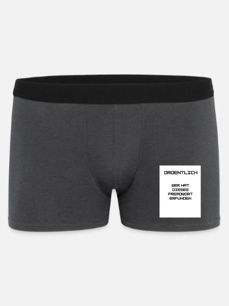 Ordnung und Sauberkeit - Männer Boxer Shorts - Anthrazit