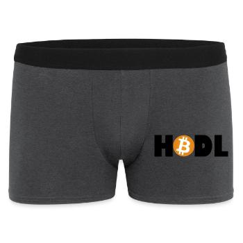 Bitcoin Revolution – Hold the Future - Men's Boxer Shorts - charcoal grey - Front
