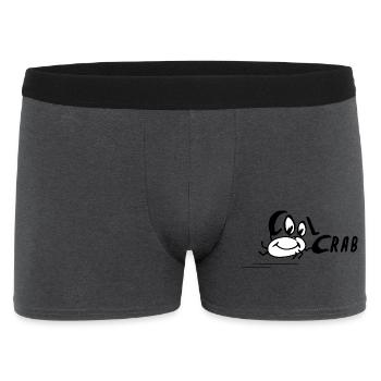 Cool Crab Coole Krabbe baby lustiges Bild funny - Männer Boxer Shorts - Anthrazit - Vorne