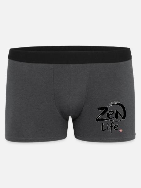 Zen-Leben: Frieden und Gleichgewicht - Männer Boxer Shorts - Anthrazit