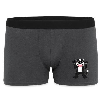 Dachs - Männer Boxer Shorts - Anthrazit - Vorne