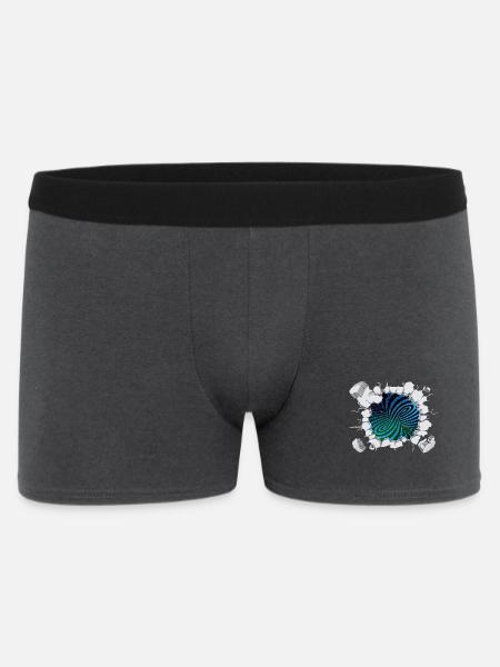 Matrix wirbelstrom bricht aus - Männer Boxer Shorts - Anthrazit