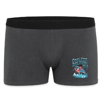 Le dauphin le plus cool de la mer - Boxer Homme - charbon - Devant