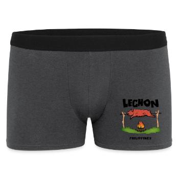 Lechon Philippines Cochon de lait Cebu Manille Cadeau - Boxer Homme - charbon - Devant