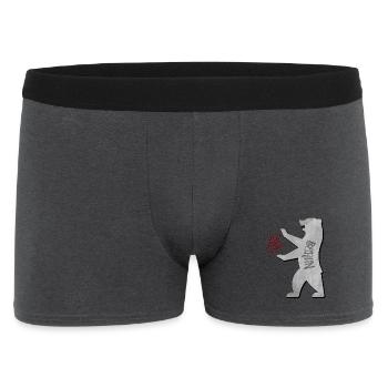 "I love you Berlin" im Graffiti Style - Männer Boxer Shorts - Anthrazit - Vorne