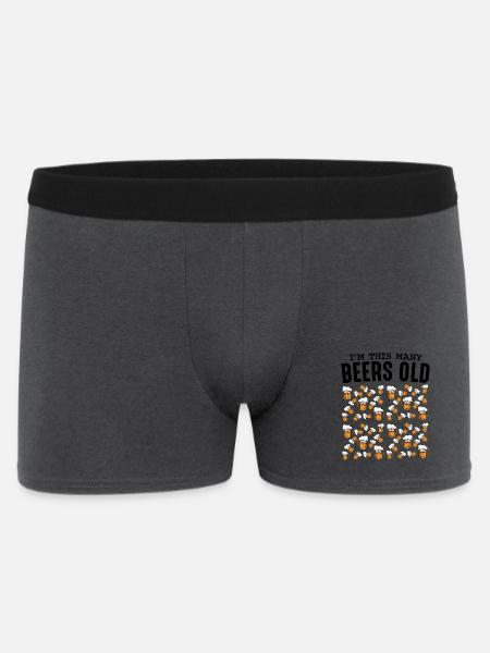 Beer Mug Pattern Collection Birthday 50 - Men's Boxer Shorts - charcoal grey
