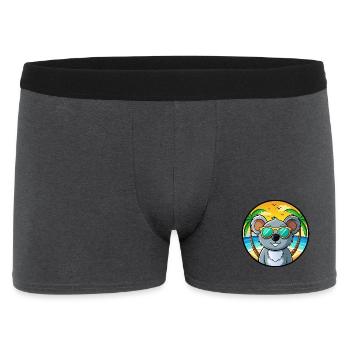 Koala Lustige Cartoon Sommer Strand Sonnenbrille Cool - Männer Boxer Shorts - Anthrazit - Vorne
