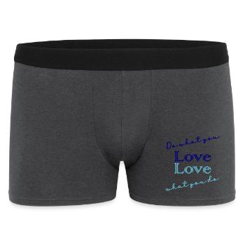 ZITAT, ZITATE, NACHRICHT, NACHRICHT, HUMOR - Männer Boxer Shorts - Anthrazit - Vorne