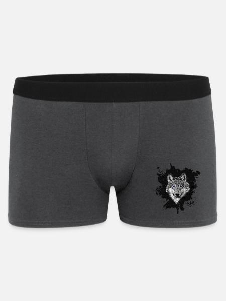 Blaue Augen - Männer Boxer Shorts - Anthrazit