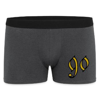 90. 90 ANS. 90e ANNIVERSAIRE. ANNIVERSAIRE 90 ANS. - Boxer Homme - charbon - Devant