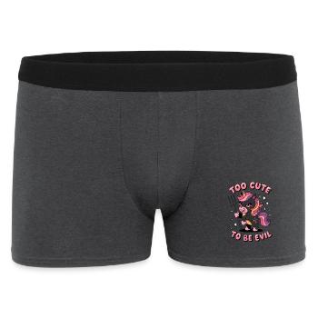 Zu süß, um böse zu sein - Männer Boxer Shorts - Anthrazit - Vorne
