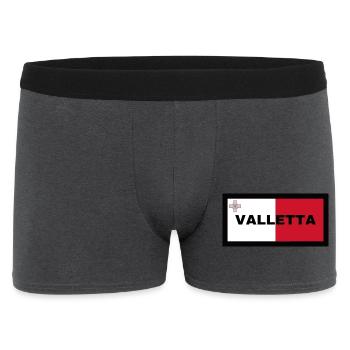 La Valette à Malte Drapeau - Boxer Homme - charbon - Devant