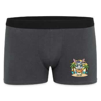 Esel Lustige Cartoon Sommer Strand Sonnenbrille - Männer Boxer Shorts - Anthrazit - Vorne