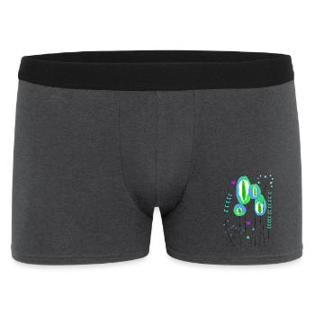 Wald abstrakt - Männer Boxer Shorts - Anthrazit - Vorne