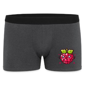 Liebe Himbeere - Männer Boxer Shorts - Anthrazit - Vorne