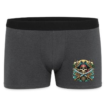 Pirate Logo - Boxer Homme - charbon - Devant