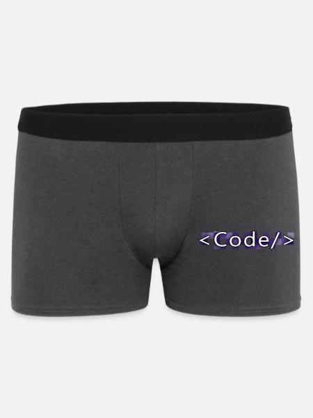 Code style (purple) - Boxer Homme - charbon