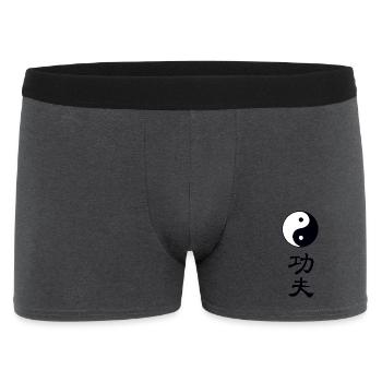 tao kung fu - Männer Boxer Shorts - Anthrazit - Vorne