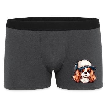 Cavalier King Charles Hund Hund - Mütze - Männer Boxer Shorts - Anthrazit - Vorne