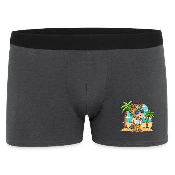 Pferd Lustige Cartoon Sommer Strand Sonnenbrille - Männer Boxer Shorts - Anthrazit - Vorne