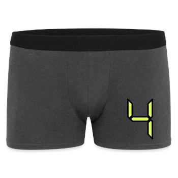 4 JAHRE,4. GEBURTSTAG,4 JAHRE JUBILÄUM - Männer Boxer Shorts - Anthrazit - Vorne