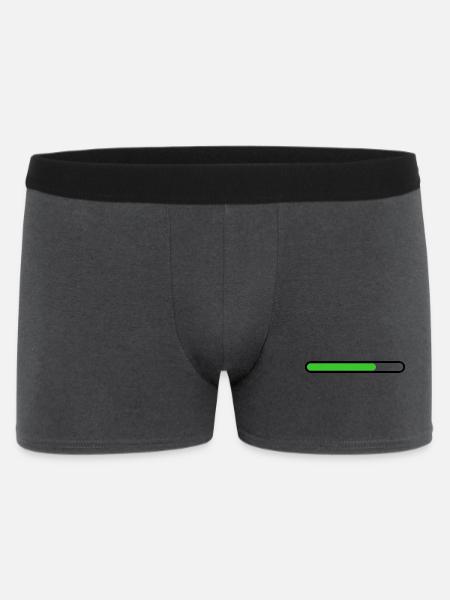 Loading bar Black Green - Men's Boxer Shorts - charcoal grey